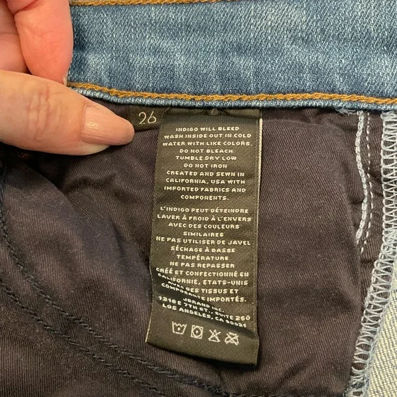 J Brand High Rise Blue Denim Flare Leg Jeans with Stretch, Size 26 - Picture 8 of 16